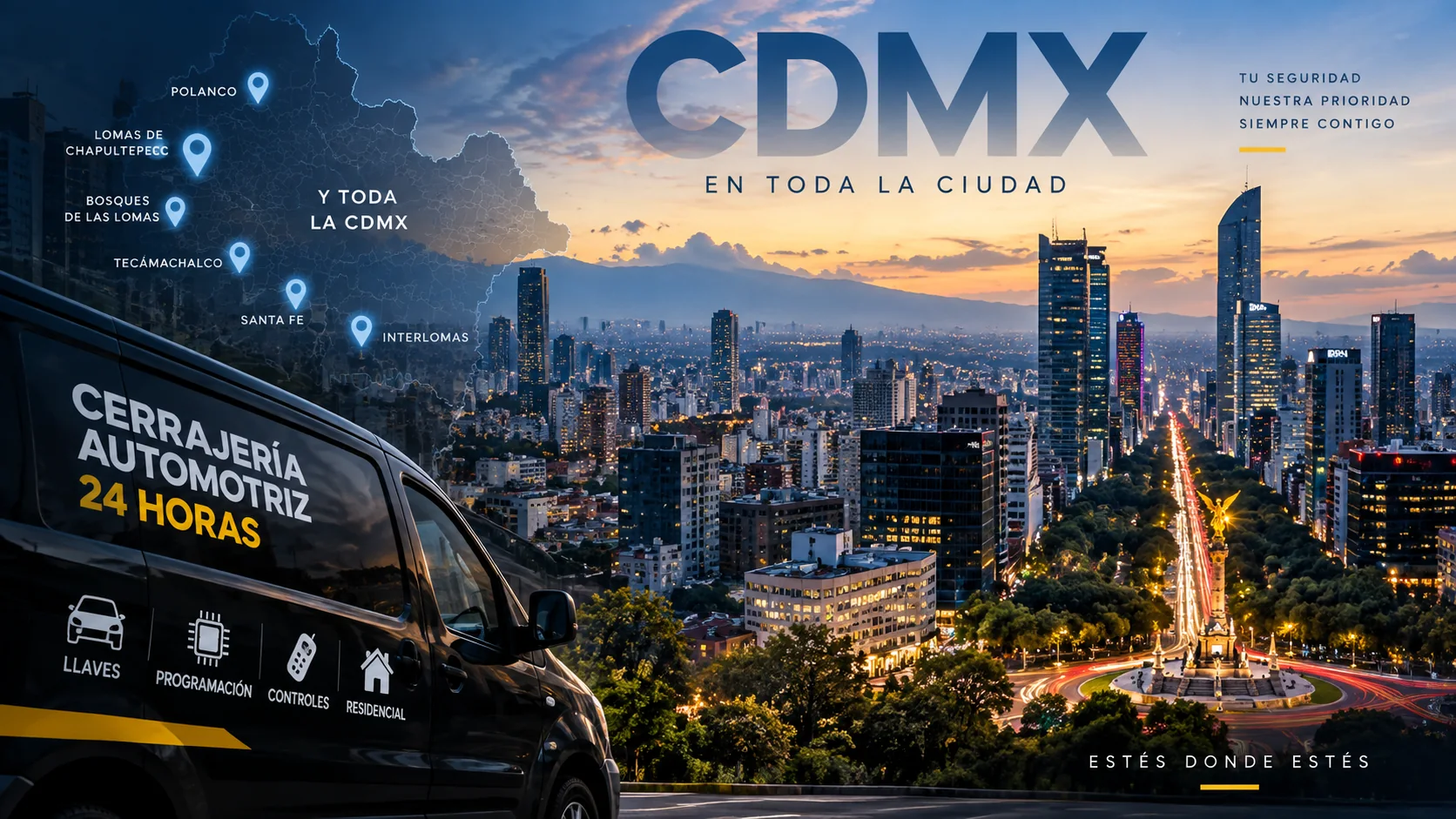 Servicio de cerrajería a domicilio en toda la CDMX
